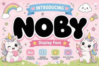 Noby Font – Modern Display Typeface for Bold Design Projects