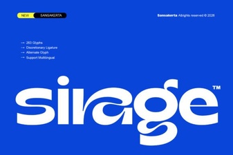 Sirage Font - Modern Sans Serif Typeface for Bold & Clean Designs