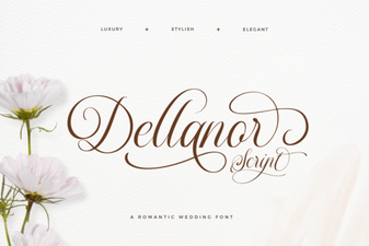 Dellanor Script Font: Elegant Handwritten Style for Designers