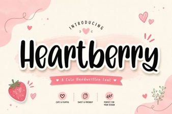 Elegant Heartberry Font for Creative Projects