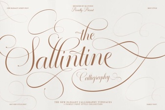 Elegant Design with Sallintine Font