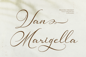 Van Marigella Font: Elegant Script for Creative Projects