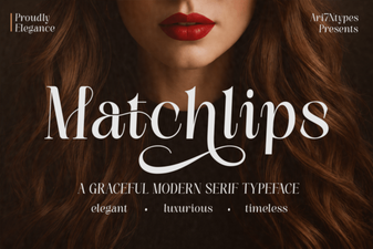 Elevate Designs with Matchlips Font