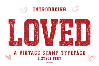 Loved Font - Bold Slab Serif Typeface for Display and Branding