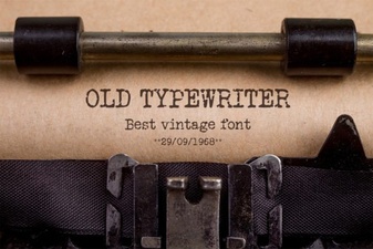 Vintage Typewriter Fonts for Creative Design Projects